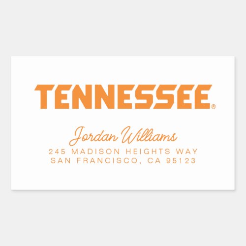 University of Tennessee Rectangular Sticker