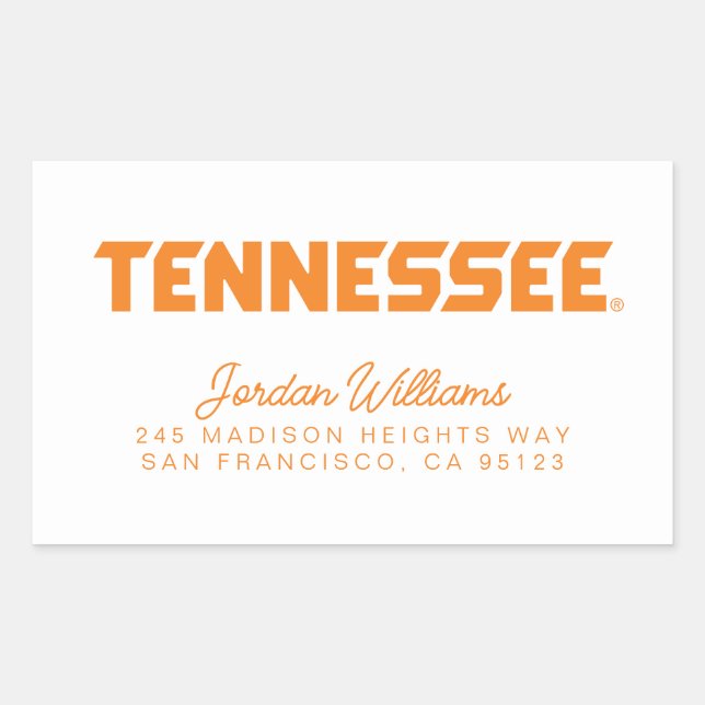 University of Tennessee Rectangular Sticker (Front)