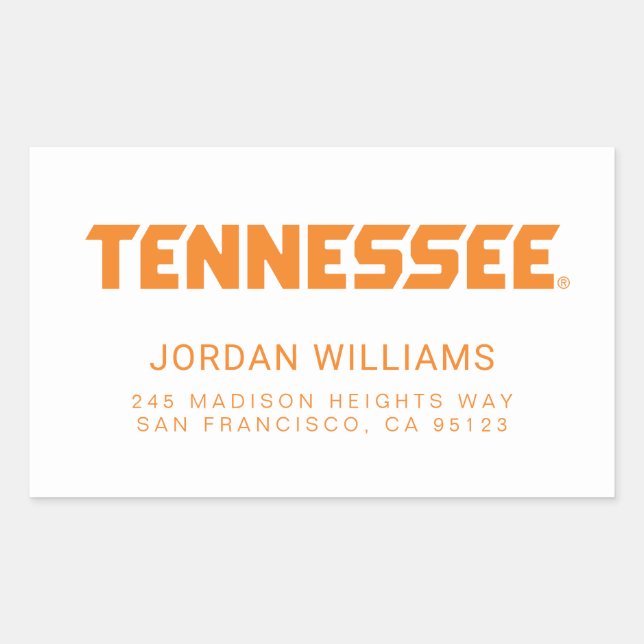 University of Tennessee Rectangular Sticker (Front)