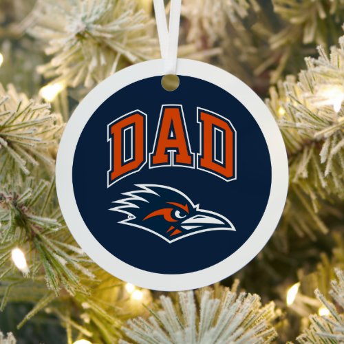 University of Texas Dad Metal Ornament