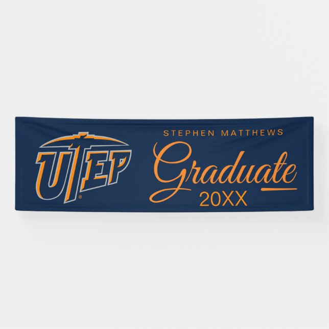 University of Texas El Paso Graduation Banner (Horizontal)