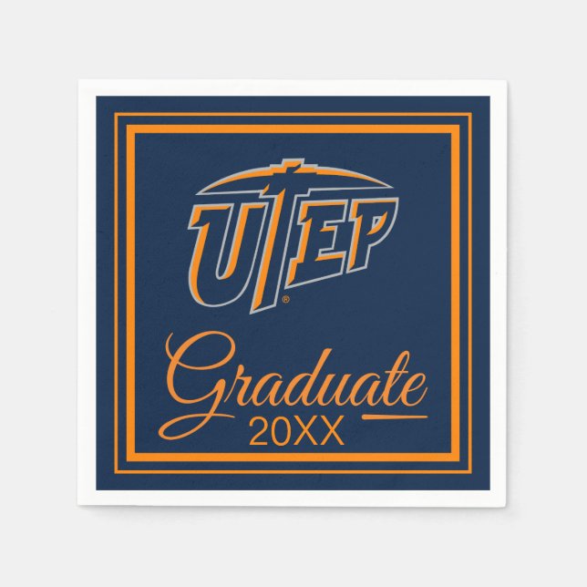 University of Texas El Paso Graduation Napkins (Front)