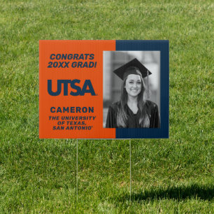 University of Texas San Antonio Congrats Grad Sign