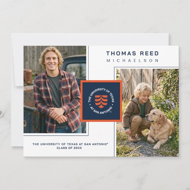 University of Texas San Antonio Graduation Invitation (Front)