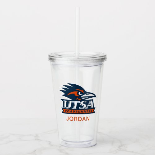 University of Texas San Antonio Road Runner Acrylic Tumbler