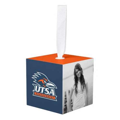 University of Texas San Antonio Road Runner Cube Ornament