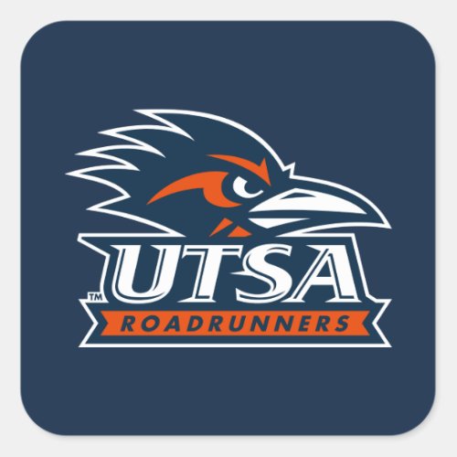 University of Texas San Antonio Road Runner Square Sticker