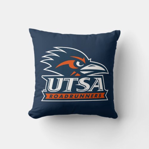 University of Texas San Antonio Road Runner Throw Pillow