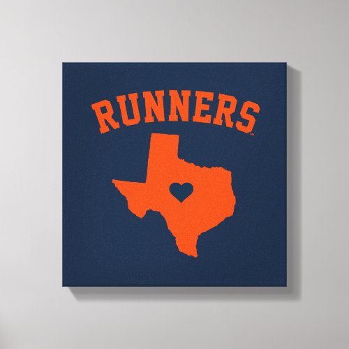 University of Texas State Love Canvas Print