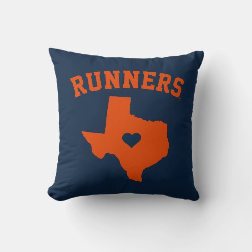 University of Texas State Love Throw Pillow