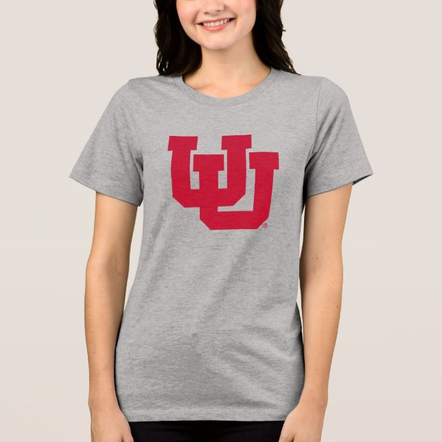 University of Utah Block U Tri-Blend Shirt (Front)
