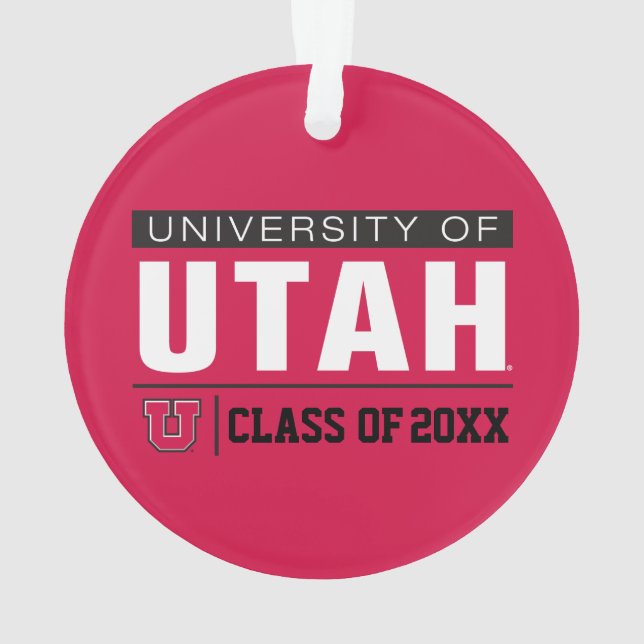 University of Utah Class Year Ornament (Back)