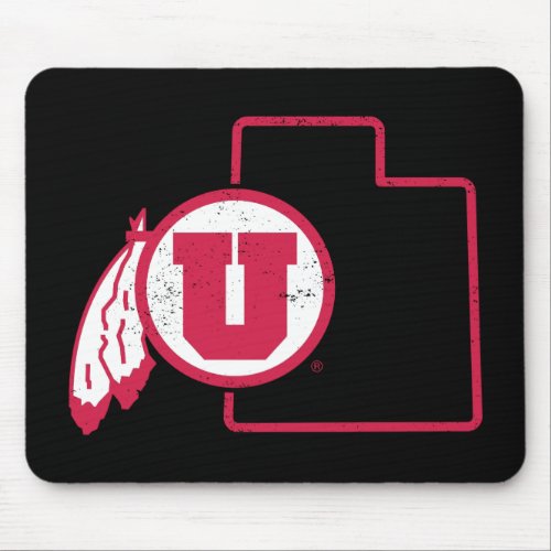 University of Utah  Classic State Logo Mouse Pad