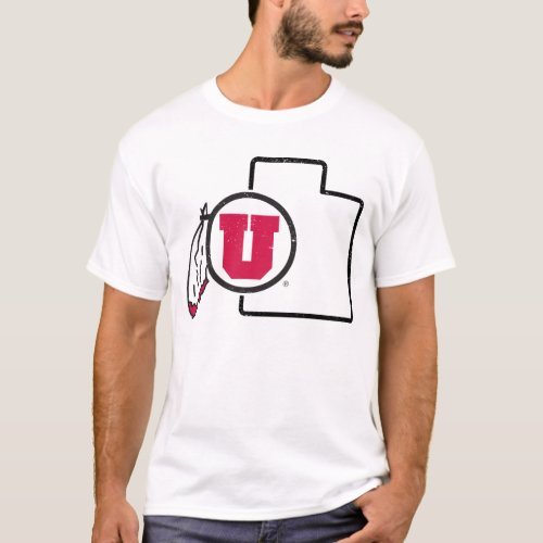 University of Utah  Classic State Logo T_Shirt