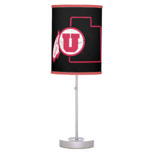 University of Utah Classic State Logo Table Lamp