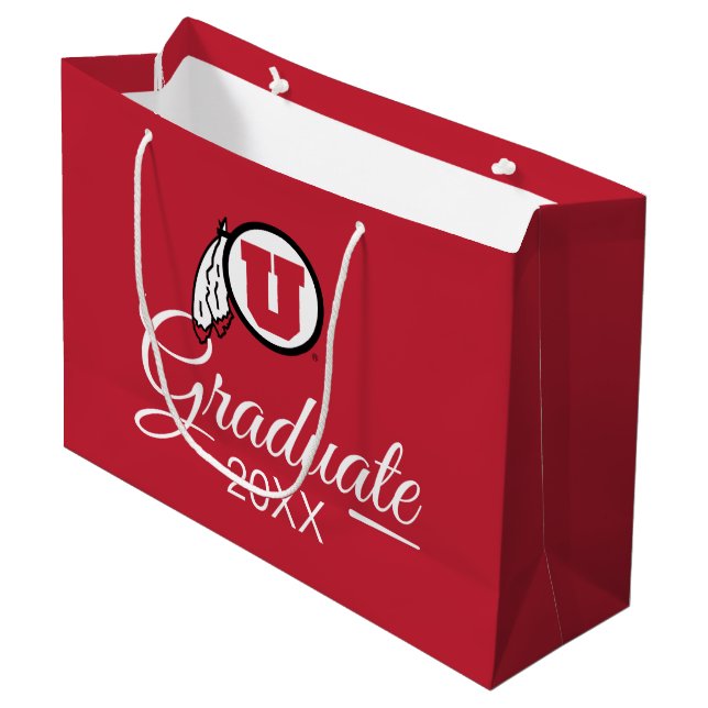 University of Utah Graduate Large Gift Bag (Front Angled)