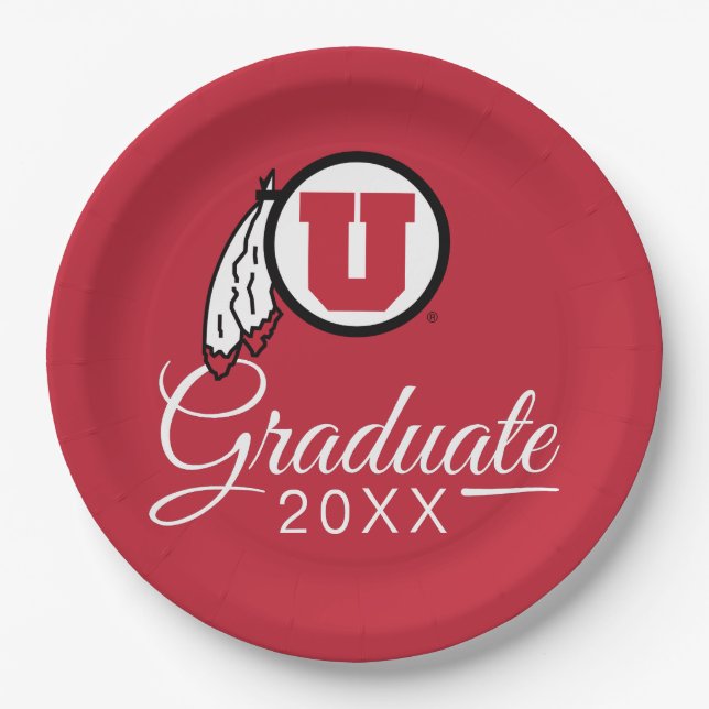 University of Utah Graduate Paper Plates (Front)