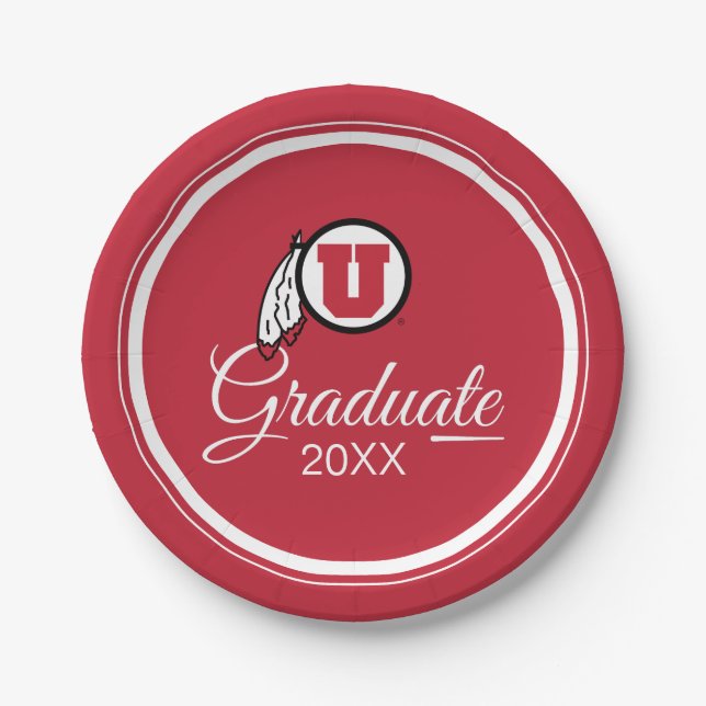 University of Utah Graduate Paper Plates (Front)