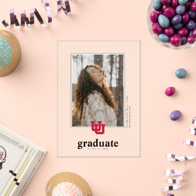 University of Utah Graduation Acrylic Invitations (Insitu (Celebration))