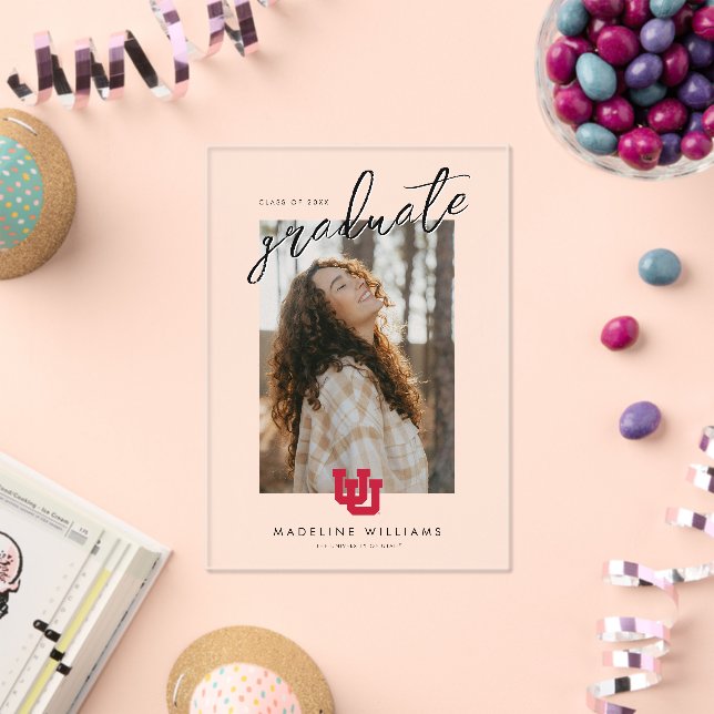 University of Utah Graduation Acrylic Invitations (Insitu (Celebration))