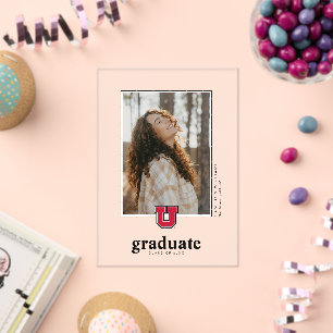 University of Utah Graduation Acrylic Invitations