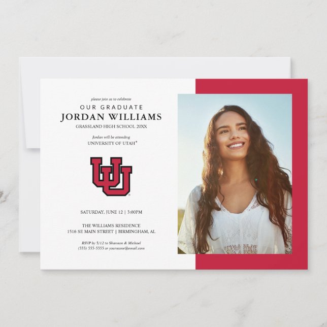 University of Utah Graduation Announcement (Front)