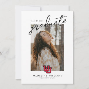 University of Utah Graduation Announcement