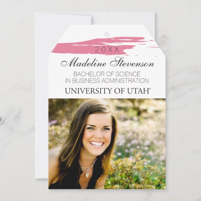 University of Utah Graduation Announcement (Front)