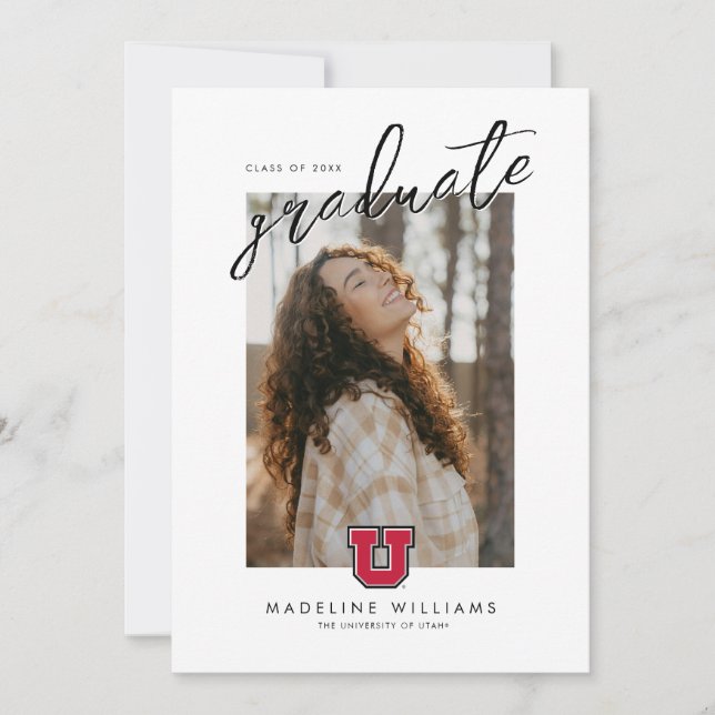University of Utah Graduation Announcement (Front)