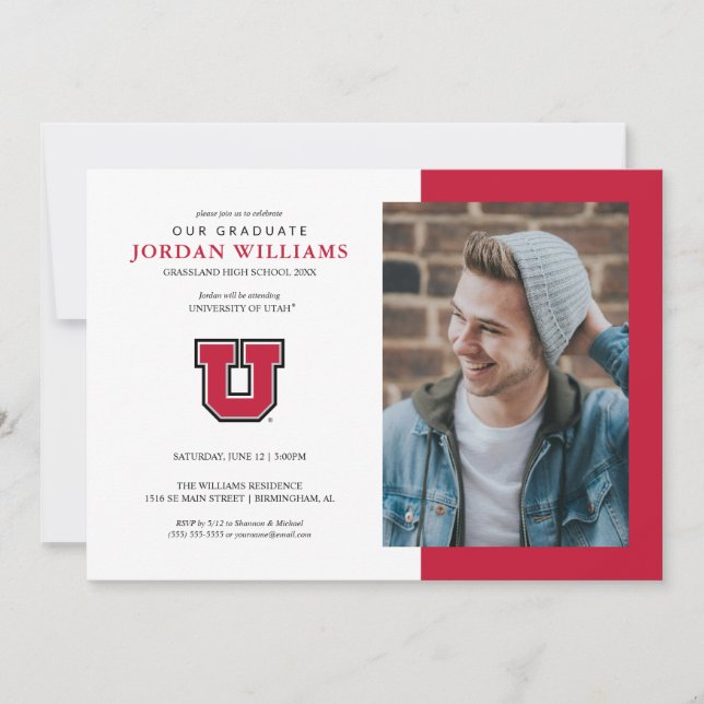 University of Utah Graduation Announcement (Front)