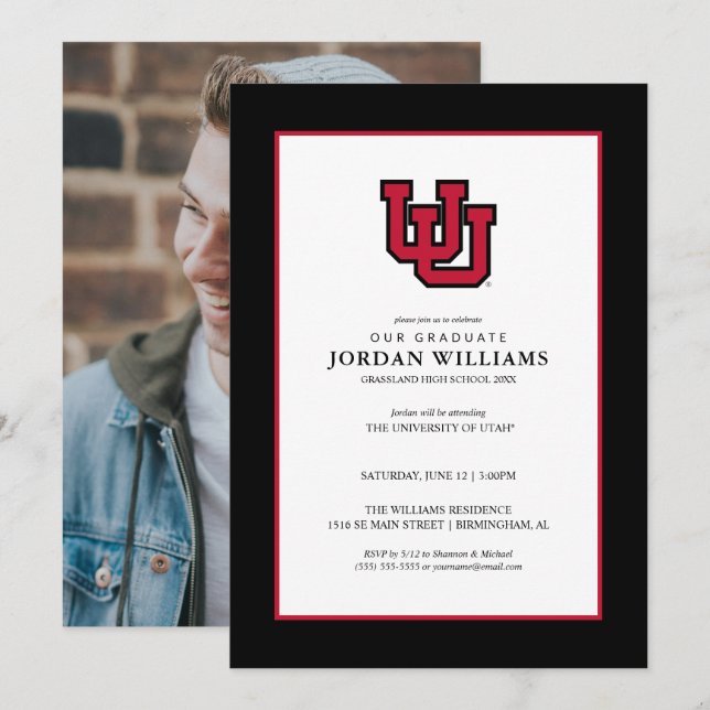 University of Utah Graduation Announcement (Front/Back)