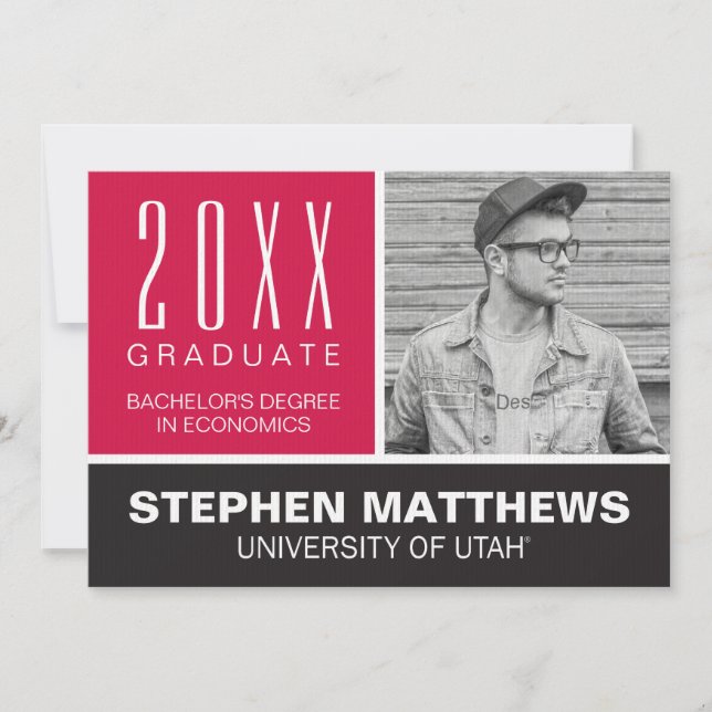 University of Utah Graduation Announcement (Front)