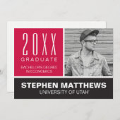 University of Utah Graduation Announcement (Front/Back)