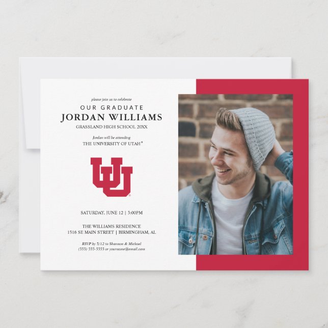 University of Utah Graduation Announcement (Front)