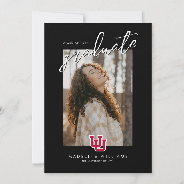 University of Utah Graduation Announcement (Front)