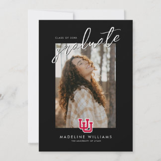 University of Utah Graduation Announcement