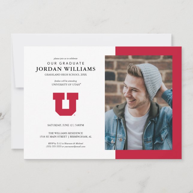 University of Utah Graduation Announcement (Front)