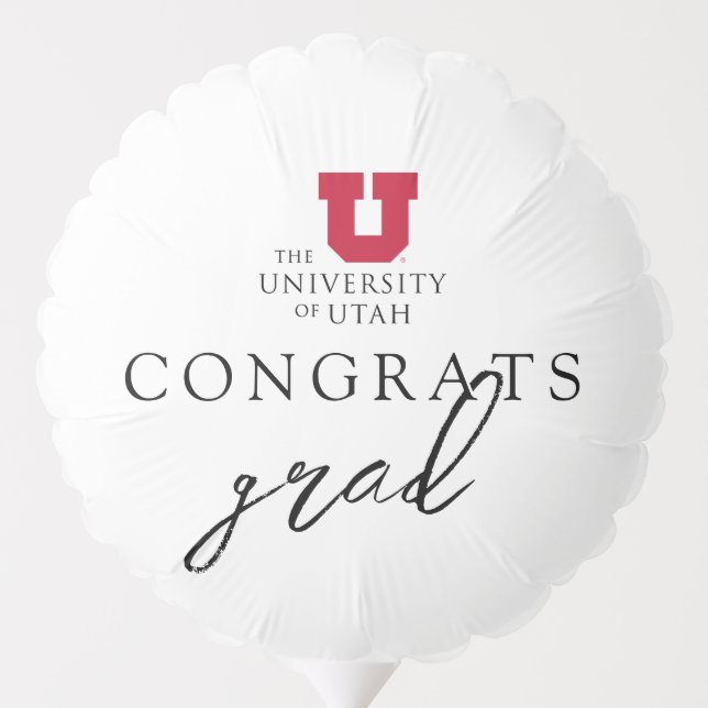 University of Utah Graduation Balloon (Back)