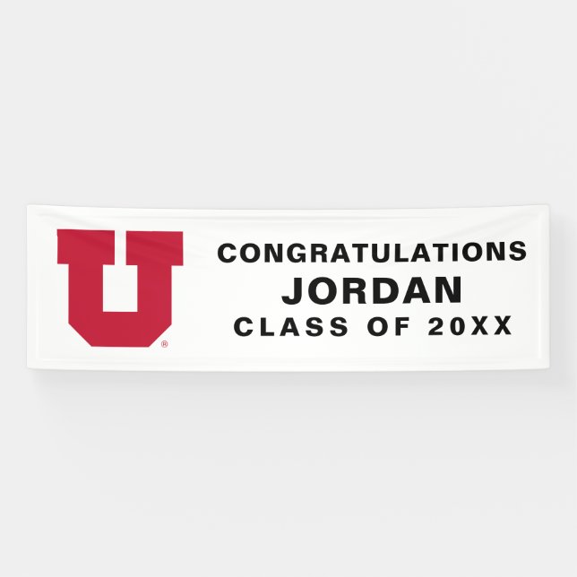 University of Utah Graduation Banner (Horizontal)