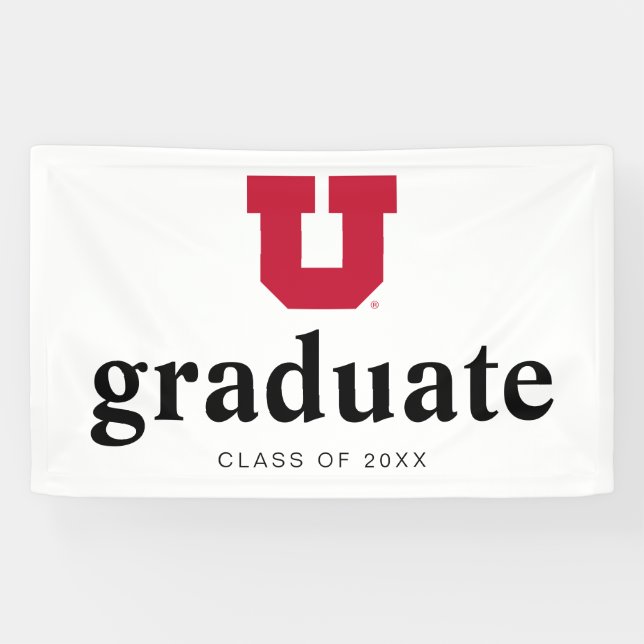 University of Utah Graduation Banner (Horizontal)