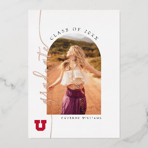 University of Utah Graduation Foil Invitation