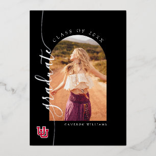 University of Utah Graduation Foil Invitation