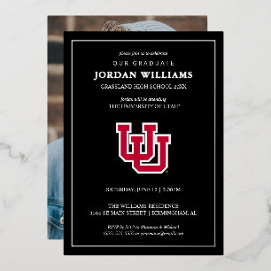 University of Utah Graduation Foil Invitation
