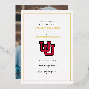 University of Utah Graduation Foil Invitation