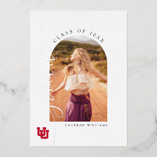 University of Utah Graduation Foil Invitation