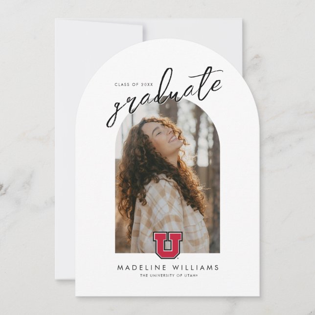 University of Utah Graduation Invitation (Front)