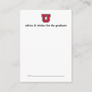 University of Utah Graduation Note Card