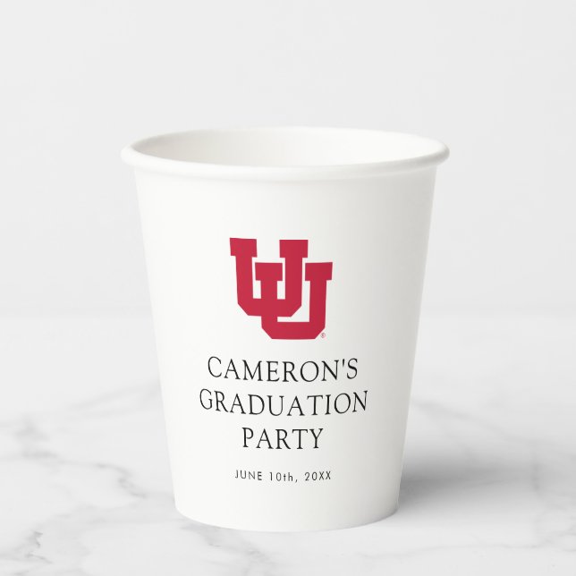 University of Utah Graduation Paper Cups (Front)