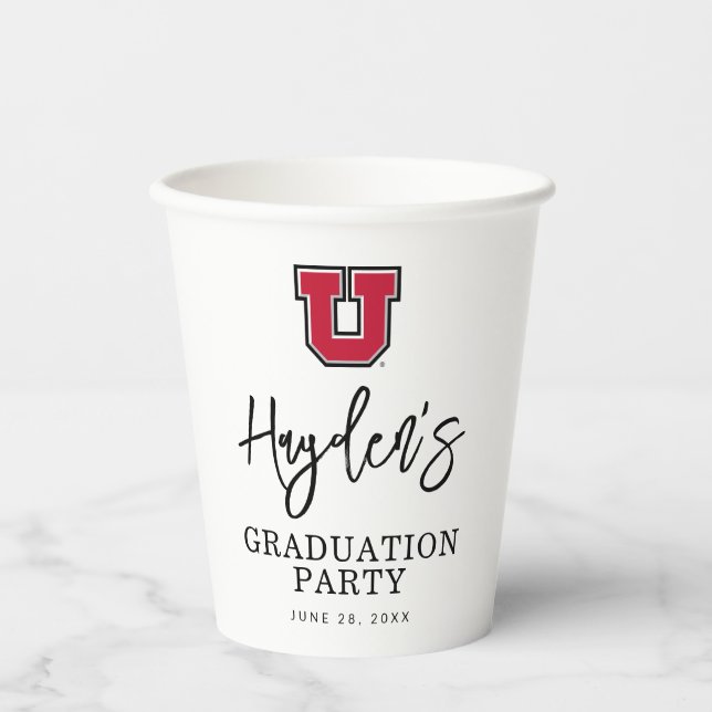 University of Utah Graduation Paper Cups (Front)