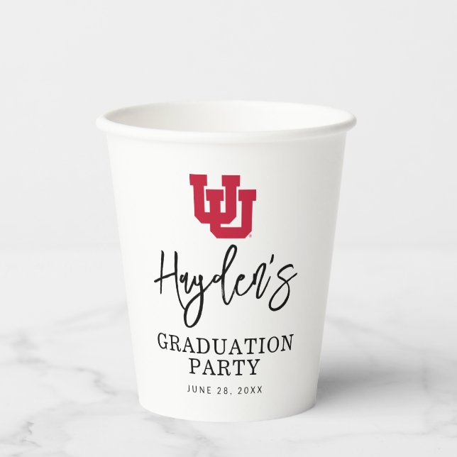 University of Utah Graduation Paper Cups (Front)